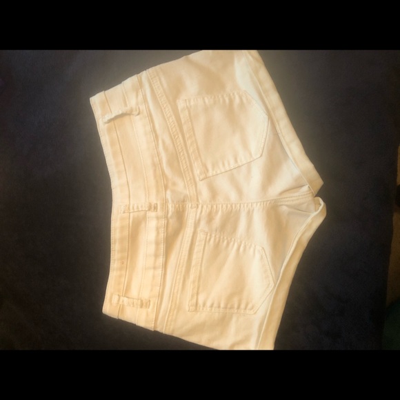 High Rise White Shorts - Picture 2 of 5